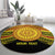 Personalised Tonga Ha apai High School Round Carpet Ngatu Fonulei Pattern