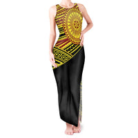 Personalised Tonga Ha apai High School Tank Maxi Dress Ngatu Fonulei Pattern
