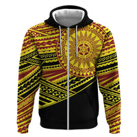 Personalised Tonga Ha apai High School Zip Hoodie Ngatu Fonulei Pattern