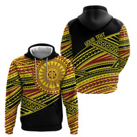 Personalised Tonga Ha apai High School Zip Hoodie Ngatu Fonulei Pattern