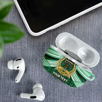 Personalised Tonga Saineha High School AirPods Case Polynesian Ngatu Tribal - Polynesian Pride