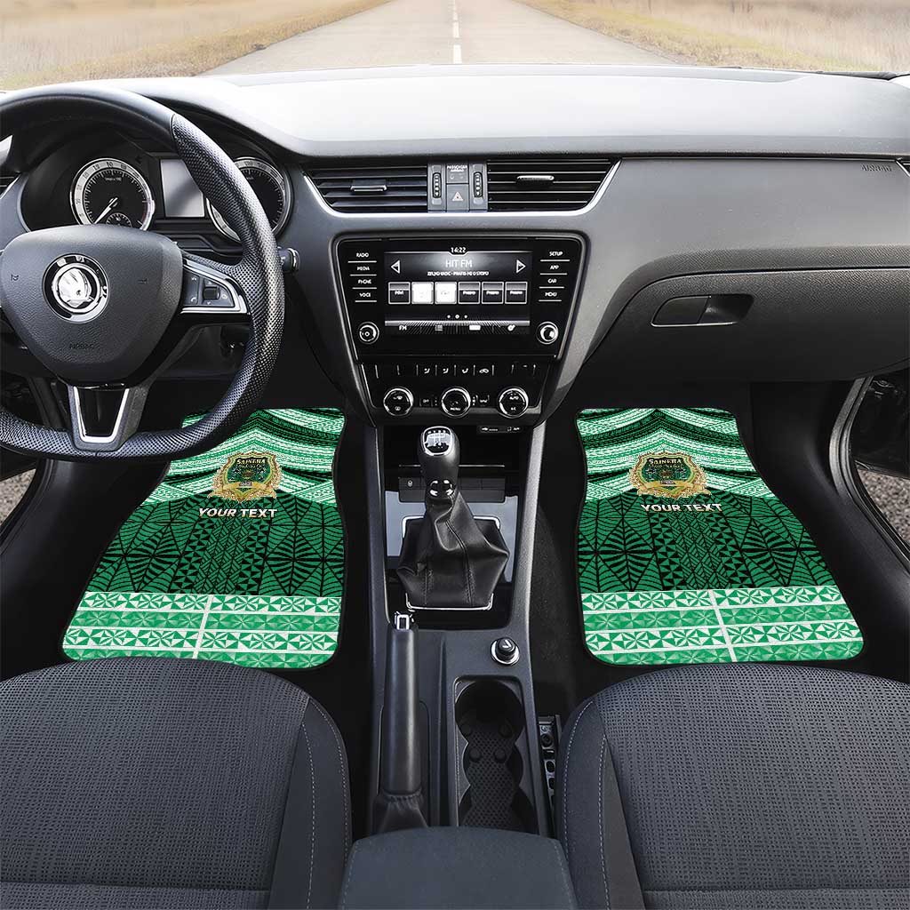 Personalised Tonga Saineha High School Car Mats Polynesian Ngatu Tribal