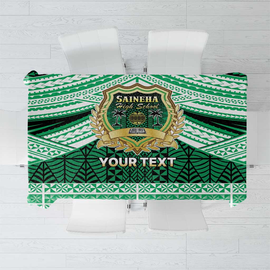 Personalised Tonga Saineha High School Tablecloth Polynesian Ngatu Tribal