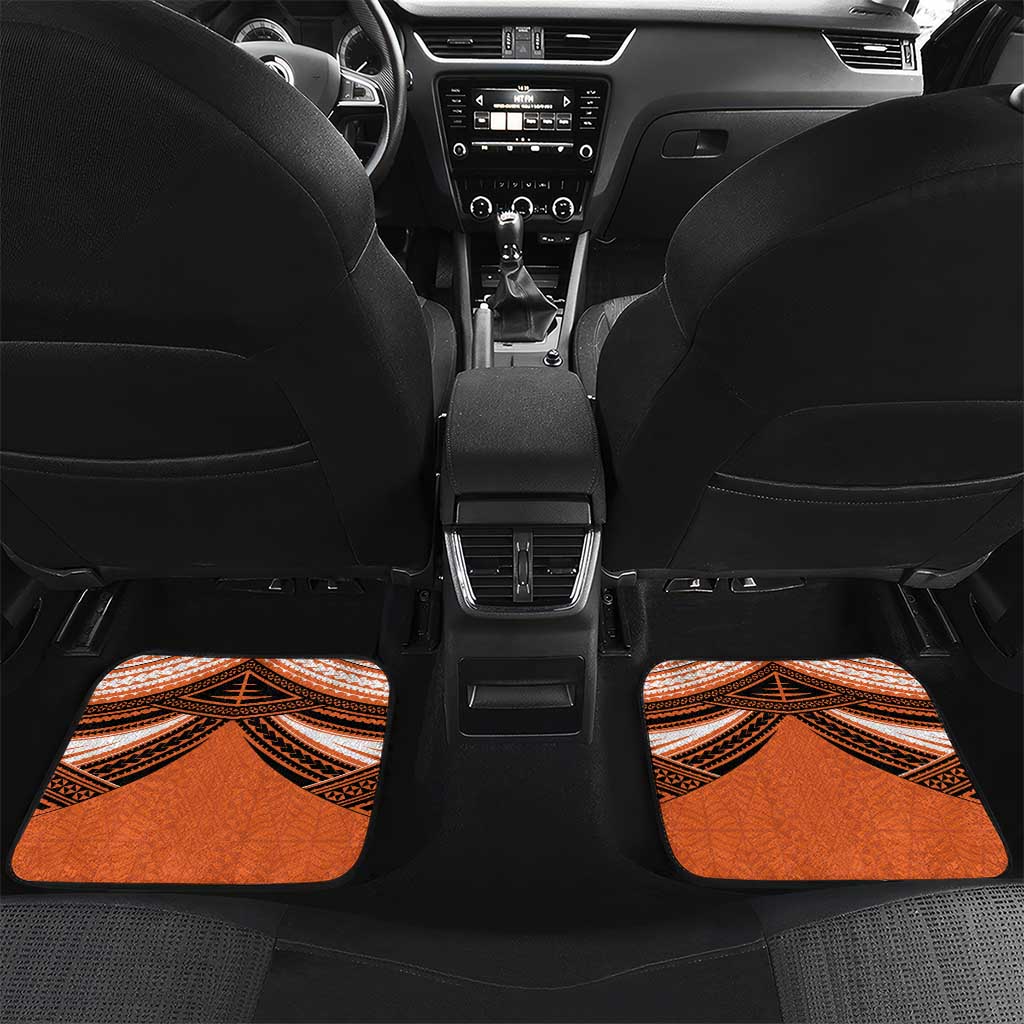 Personalised Tonga Tailulu College Car Mats Polynesian Ngatu Tribal