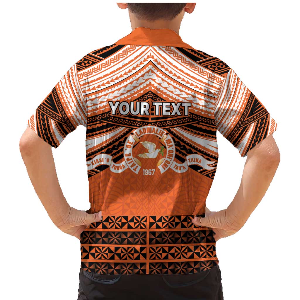 Personalised Tonga Tailulu College Family Matching Mermaid Dress and Hawaiian Shirt Polynesian Ngatu Tribal LT9 - Polynesian Pride