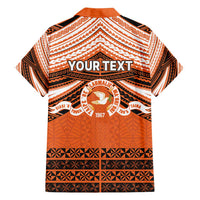 Personalised Tonga Tailulu College Family Matching Off Shoulder Maxi Dress and Hawaiian Shirt Polynesian Ngatu Tribal LT9 - Polynesian Pride