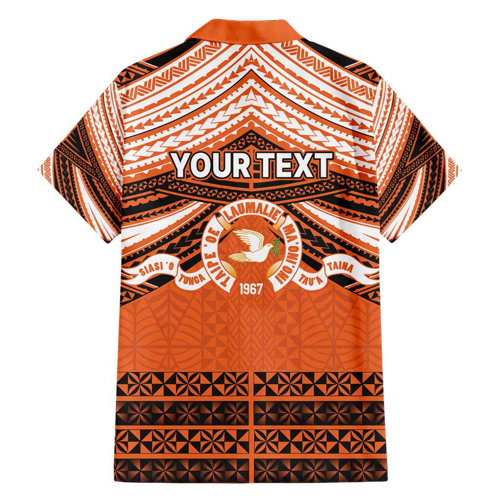 Personalised Tonga Tailulu College Family Matching Short Sleeve Bodycon Dress and Hawaiian Shirt Polynesian Ngatu Tribal LT9 - Polynesian Pride