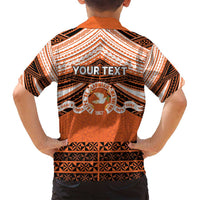 Personalised Tonga Tailulu College Family Matching Summer Maxi Dress and Hawaiian Shirt Polynesian Ngatu Tribal