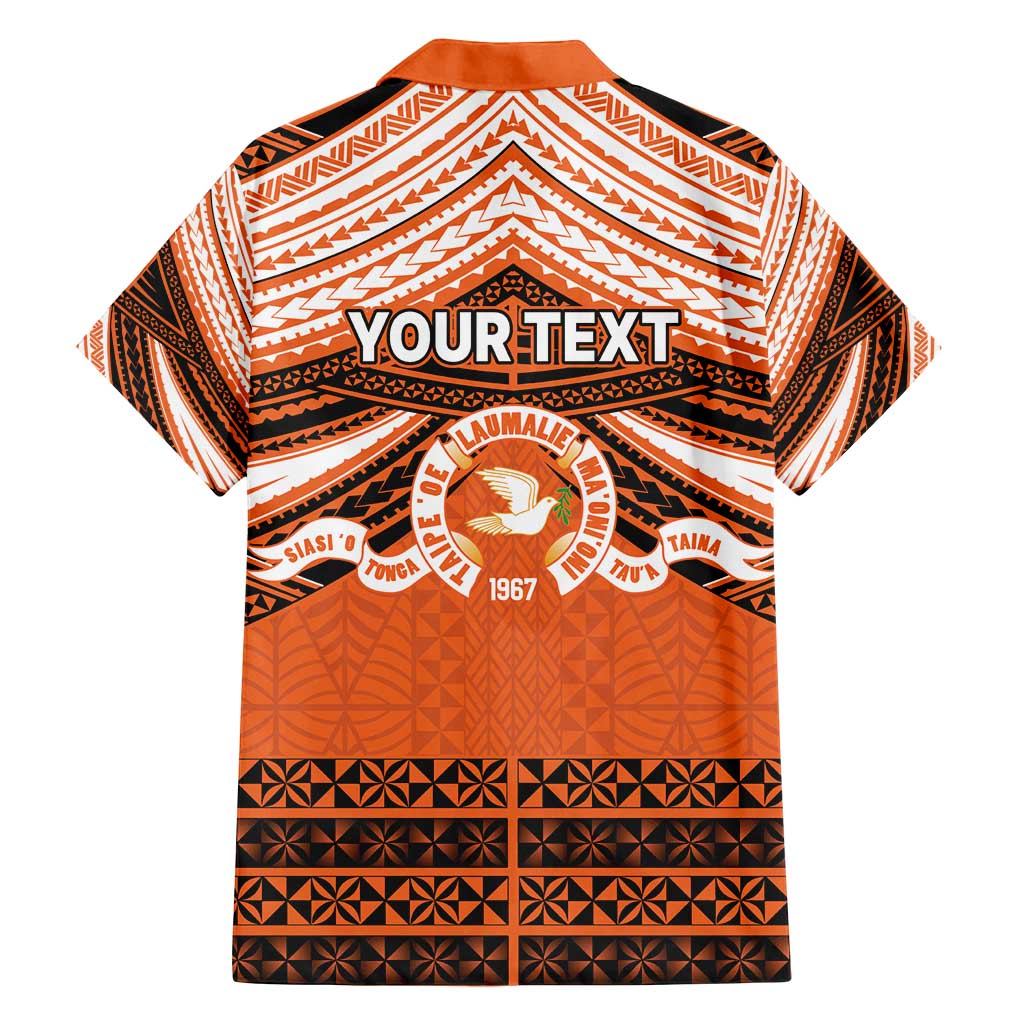 Personalised Tonga Tailulu College Family Matching Summer Maxi Dress and Hawaiian Shirt Polynesian Ngatu Tribal