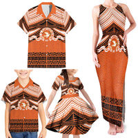 Personalised Tonga Tailulu College Family Matching Tank Maxi Dress and Hawaiian Shirt Polynesian Ngatu Tribal LT9 - Polynesian Pride
