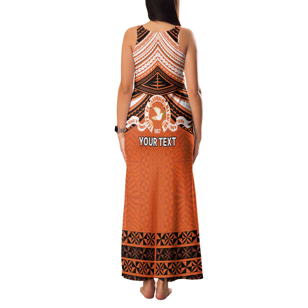 Personalised Tonga Tailulu College Family Matching Tank Maxi Dress and Hawaiian Shirt Polynesian Ngatu Tribal LT9 - Polynesian Pride