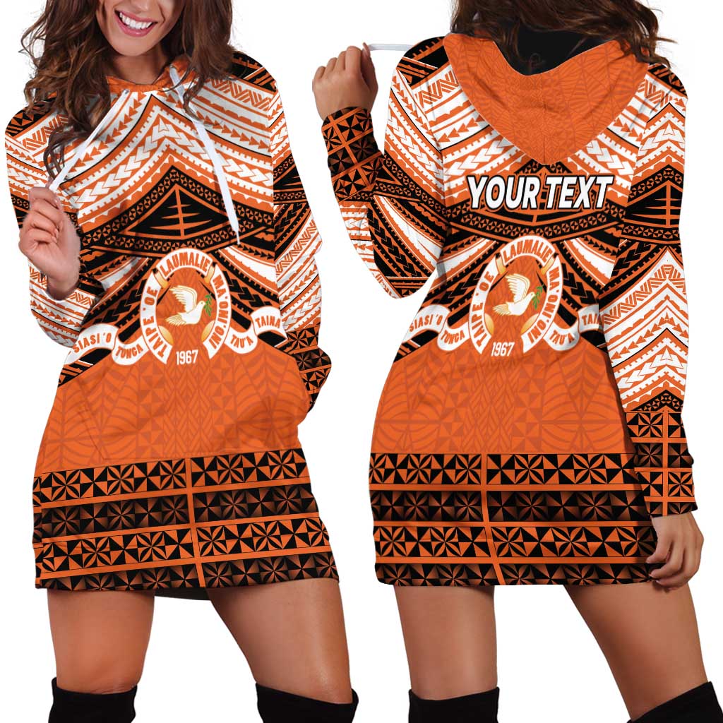 Personalised Tonga Tailulu College Hoodie Dress Polynesian Ngatu Tribal