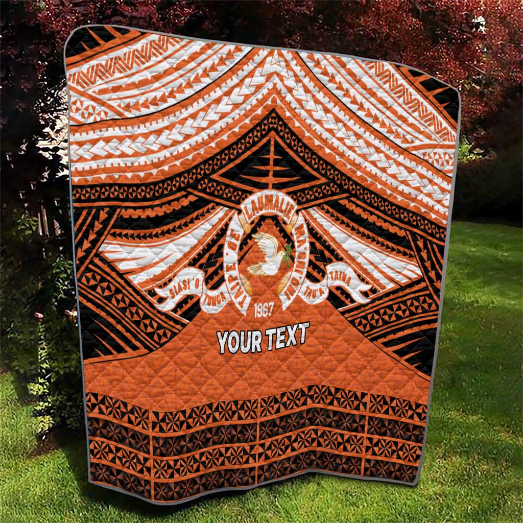 Personalised Tonga Tailulu College Quilt Polynesian Ngatu Tribal