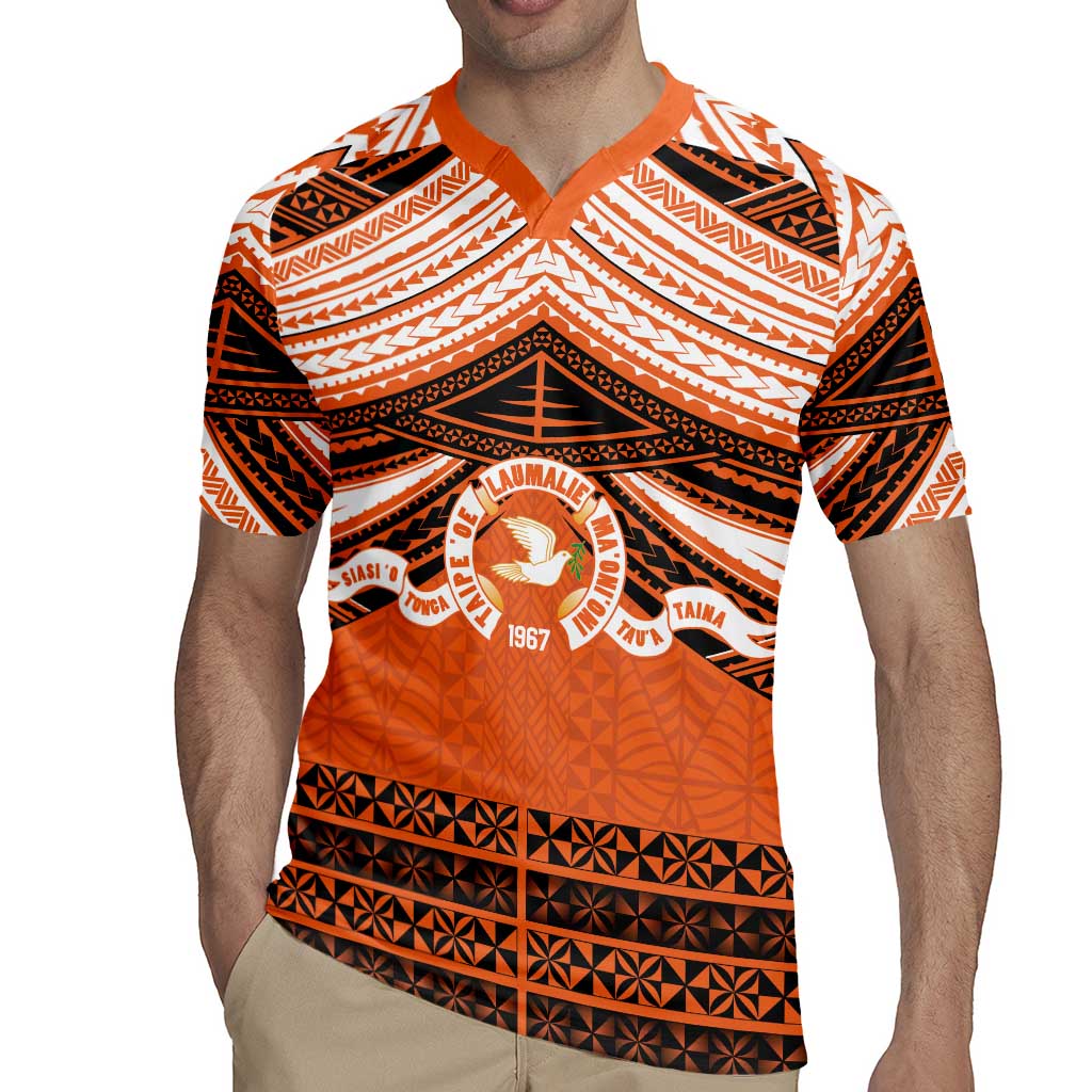 Personalised Tonga Tailulu College Rugby Jersey Polynesian Ngatu Tribal