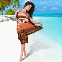Personalised Tonga Tailulu College Sarong Polynesian Ngatu Tribal