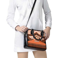 Personalised Tonga Tailulu College Shoulder Handbag Polynesian Ngatu Tribal