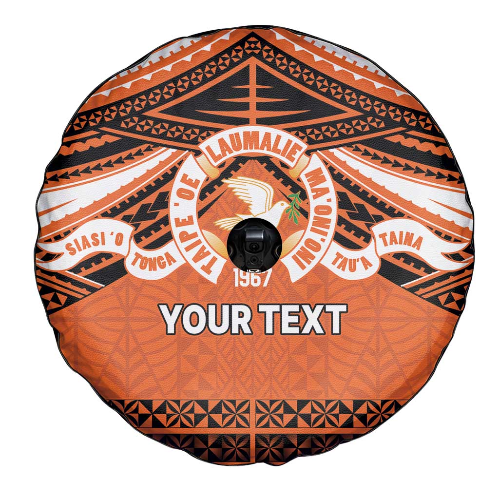 Personalised Tonga Tailulu College Spare Tire Cover Polynesian Ngatu Tribal LT9 - Polynesian Pride