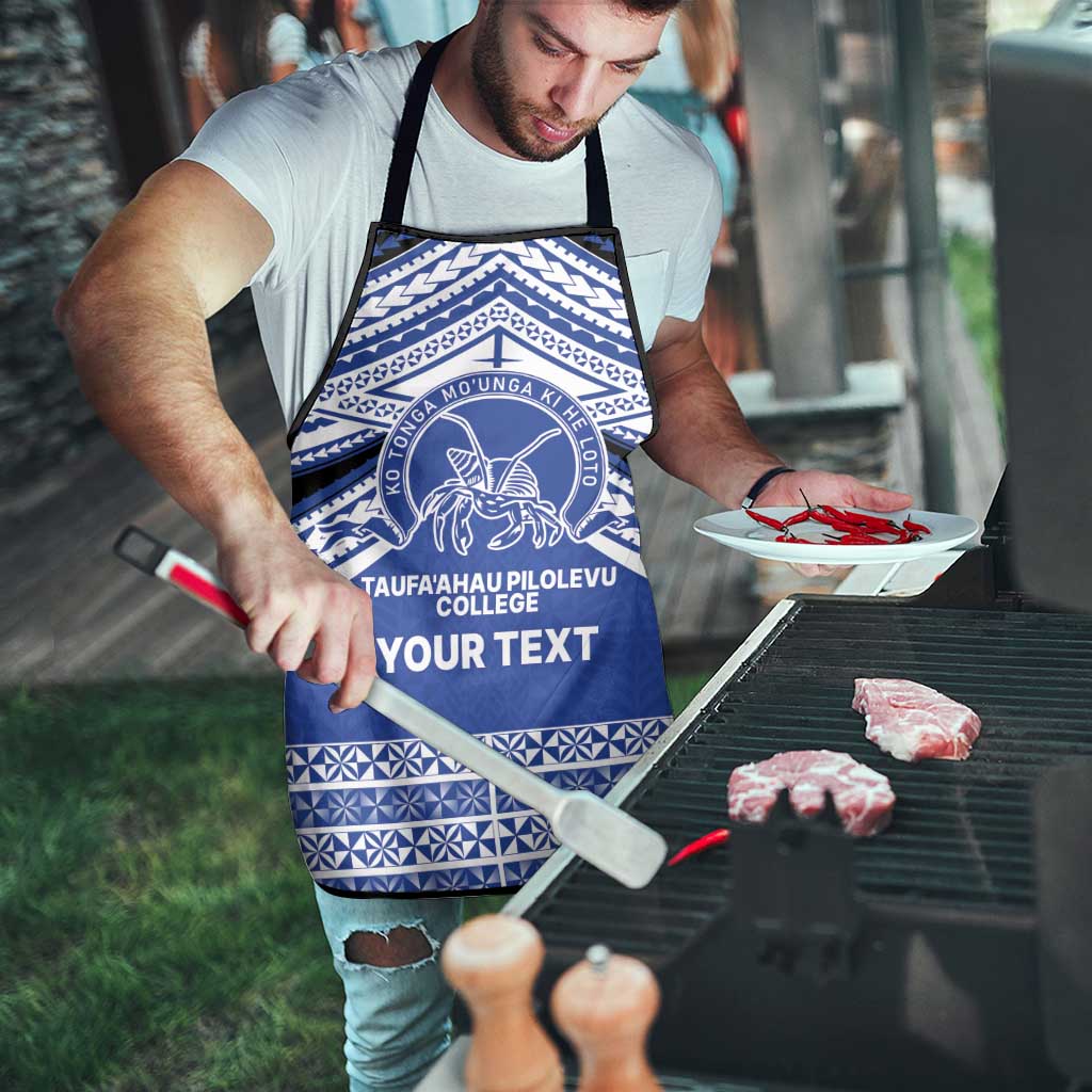 Personalised Tonga Taufa'ahau Pilolevu College Apron Polynesian Ngatu Tribal - Polynesian Pride