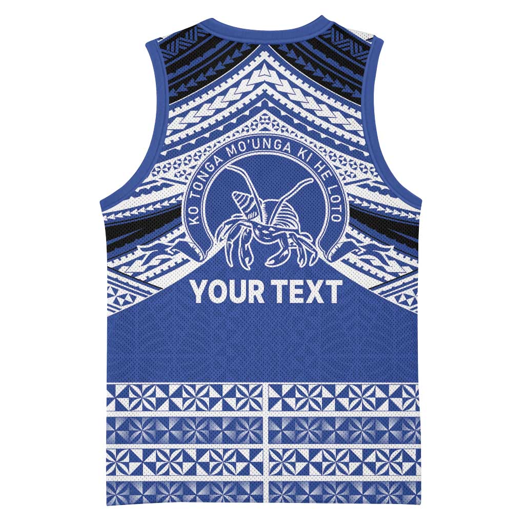 Personalised Tonga Taufa'ahau Pilolevu College Basketball Jersey Polynesian Ngatu Tribal - Polynesian Pride