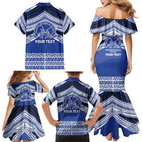 Personalised Tonga Taufa'ahau Pilolevu College Family Matching Mermaid Dress and Hawaiian Shirt Polynesian Ngatu Tribal LT9 - Polynesian Pride