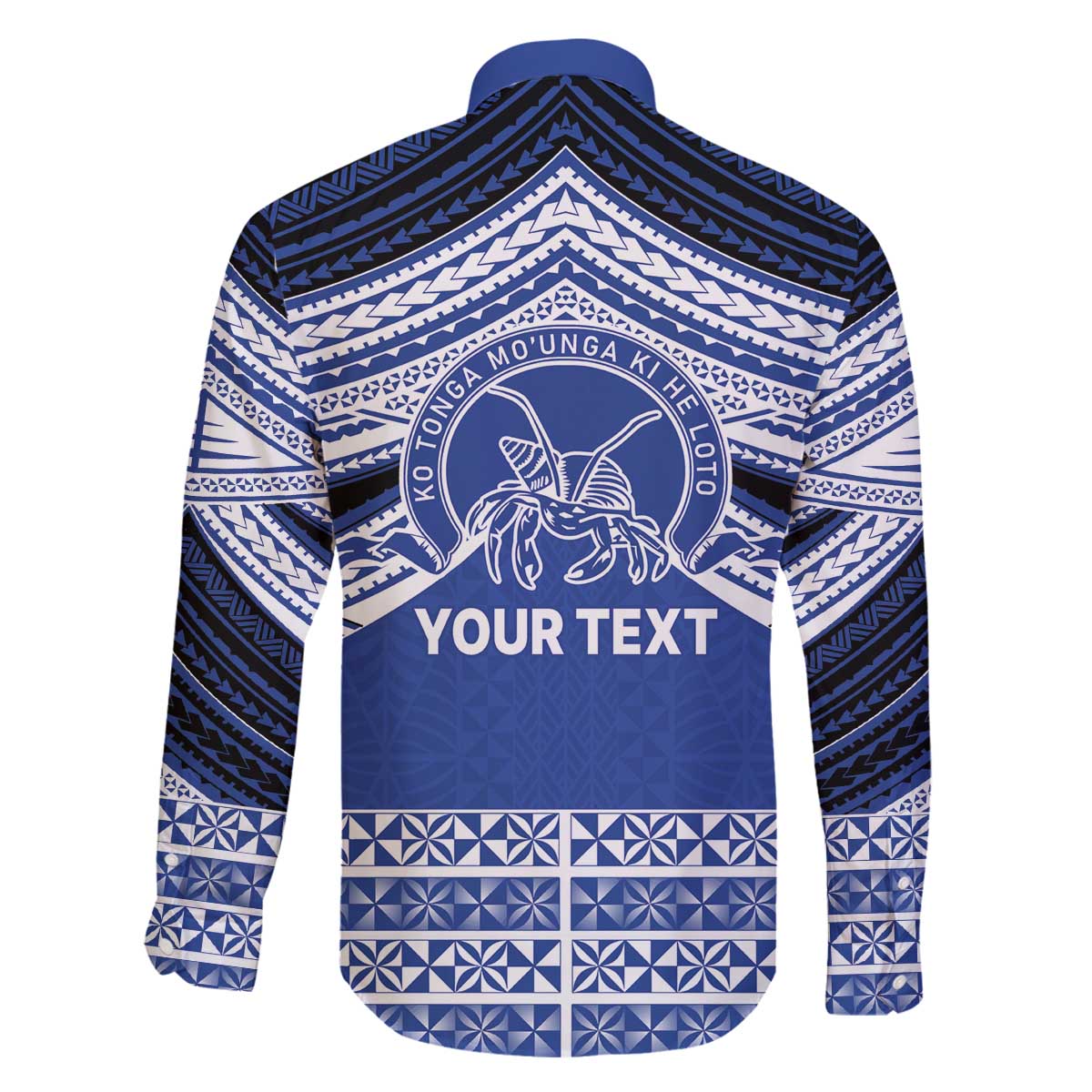 Personalised Tonga Taufa'ahau Pilolevu College Family Matching Off The Shoulder Long Sleeve Dress and Hawaiian Shirt Polynesian Ngatu Tribal LT9 - Polynesian Pride