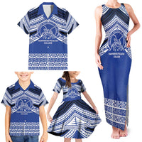 Personalised Tonga Taufa'ahau Pilolevu College Family Matching Tank Maxi Dress and Hawaiian Shirt Polynesian Ngatu Tribal LT9 - Polynesian Pride