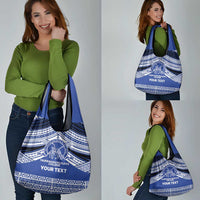 Personalised Tonga Taufa'ahau Pilolevu College Grocery Bag Polynesian Ngatu Tribal