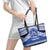 Personalised Tonga Taufa'ahau Pilolevu College Leather Tote Bag Polynesian Ngatu Tribal