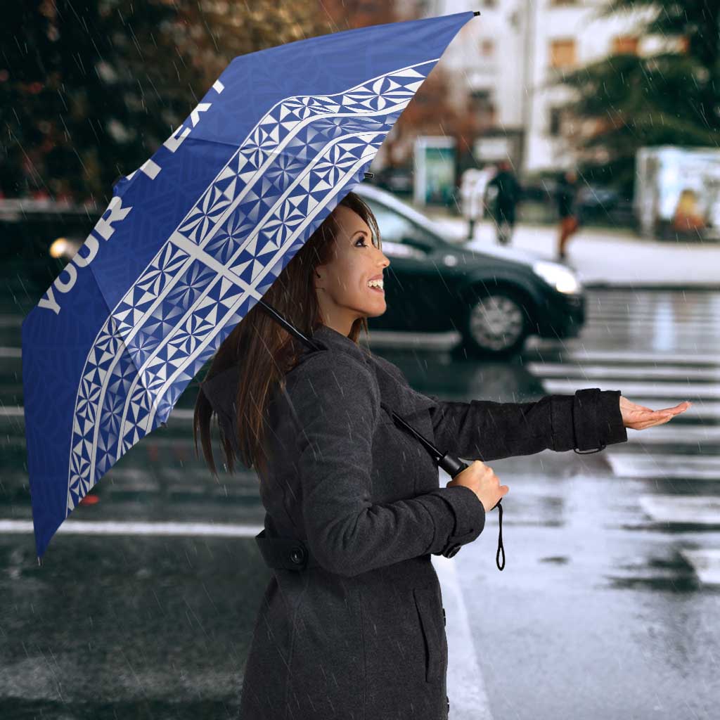 Personalised Tonga Taufa'ahau Pilolevu College Umbrella Polynesian Ngatu Tribal - Polynesian Pride