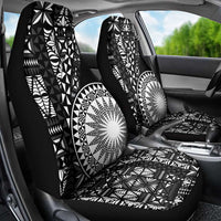 Black Tongan Ngatu Fonulei Pattern Car Seat Cover LT9 - Polynesian Pride