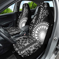 Black Tongan Ngatu Fonulei Pattern Car Seat Cover LT9 - Polynesian Pride