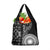Black Tongan Ngatu Fonulei Pattern Grocery Bag