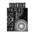 Black Tongan Ngatu Fonulei Pattern Quilt Bed Set