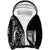 Black Tongan Ngatu Fonulei Pattern Sherpa Hoodie