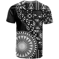 Black Tongan Ngatu Fonulei Pattern T Shirt