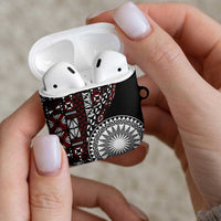 Red Tongan Ngatu Fonulei Pattern AirPods Case LT9 - Polynesian Pride