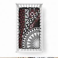 Red Tongan Ngatu Fonulei Pattern Baby Bed Cover LT9 28 × 52 in Red - Polynesian Pride