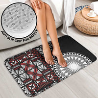 Red Tongan Ngatu Fonulei Pattern Bathroom Set LT9 - Polynesian Pride