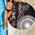 Red Tongan Ngatu Fonulei Pattern Beach Blanket