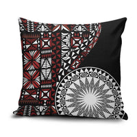 Red Tongan Ngatu Fonulei Pattern Pillow Cover LT9 Red - Polynesian Pride