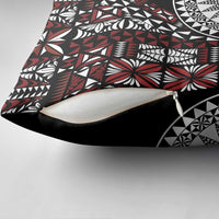 Red Tongan Ngatu Fonulei Pattern Pillow Cover LT9 - Polynesian Pride