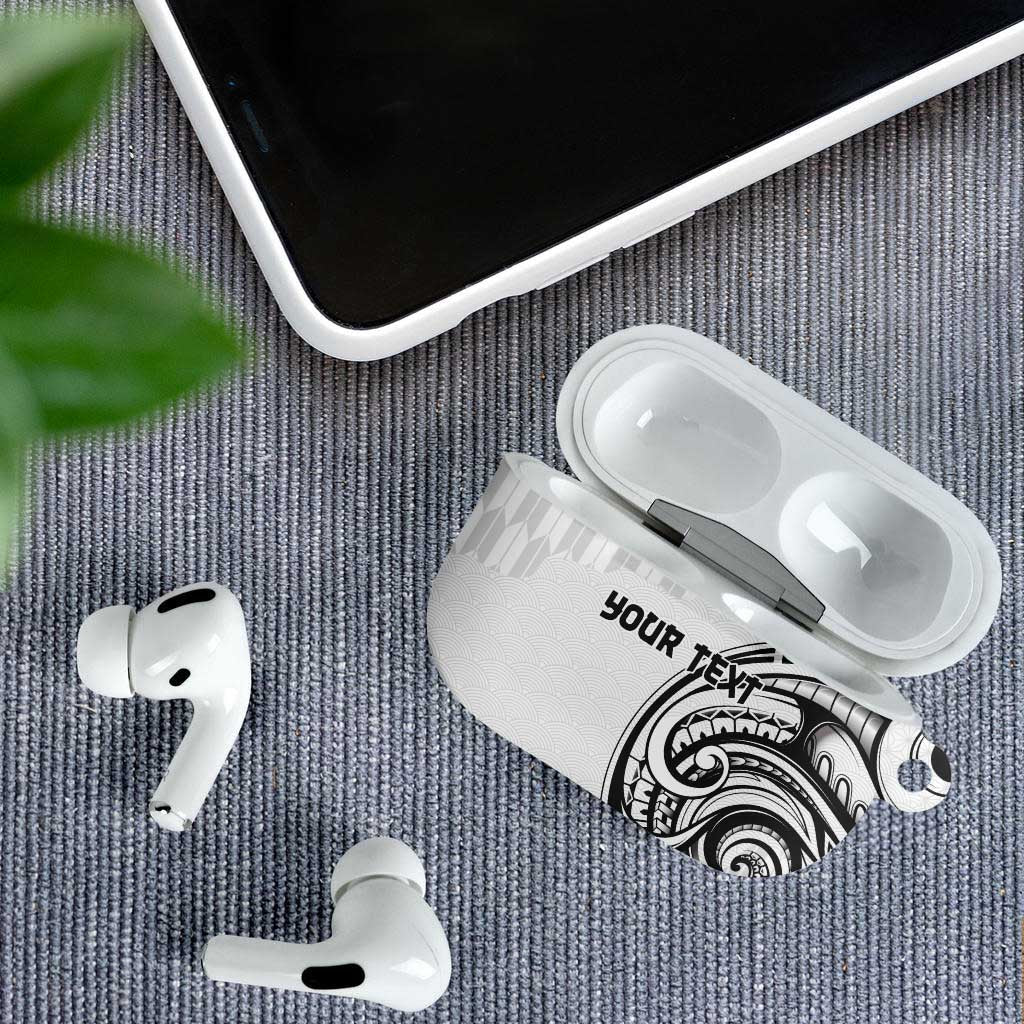 Hawaii and Japanese Culture Personalised AirPods Case With Polynesian Tribal Tattoo Style - Polynesian Pride