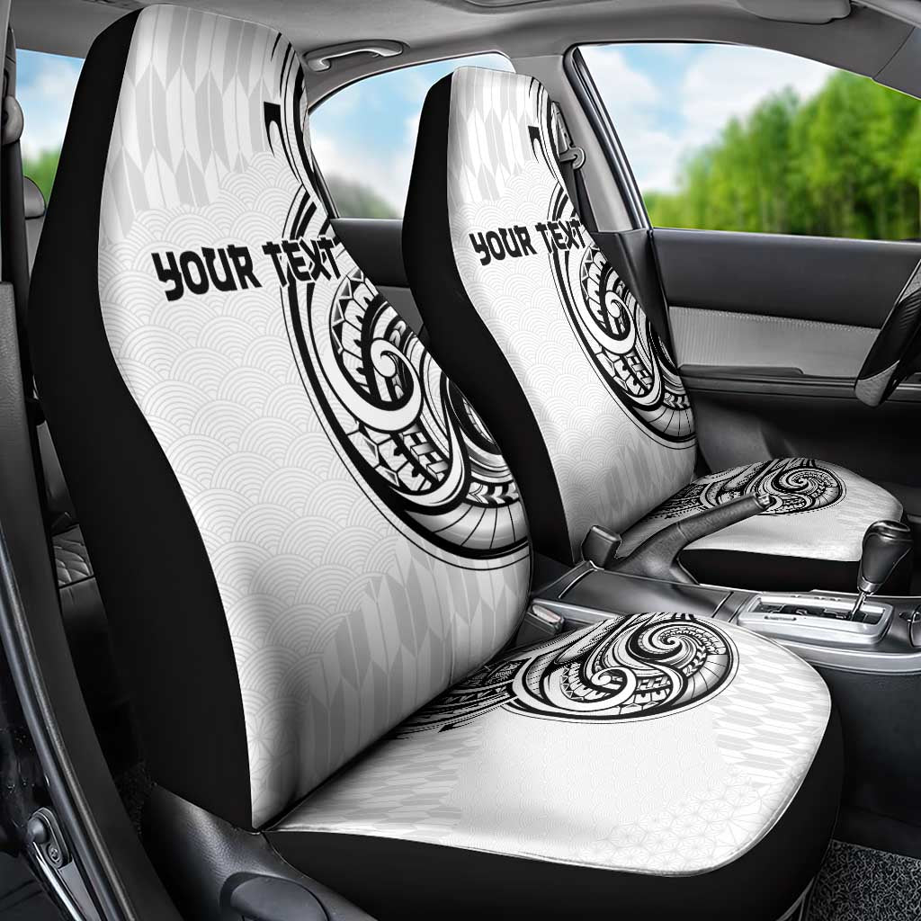 Hawaii and Japanese Culture Personalised Car Seat Cover With Polynesian Tribal Tattoo Style