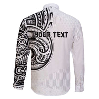 Hawaii and Japanese Culture Personalised Family Matching Off The Shoulder Long Sleeve Dress and Hawaiian Shirt With Polynesian Tribal Tattoo Style LT9 - Polynesian Pride