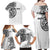 Hawaii and Japanese Culture Personalised Family Matching Off Shoulder Maxi Dress and Hawaiian Shirt With Polynesian Tribal Tattoo Style