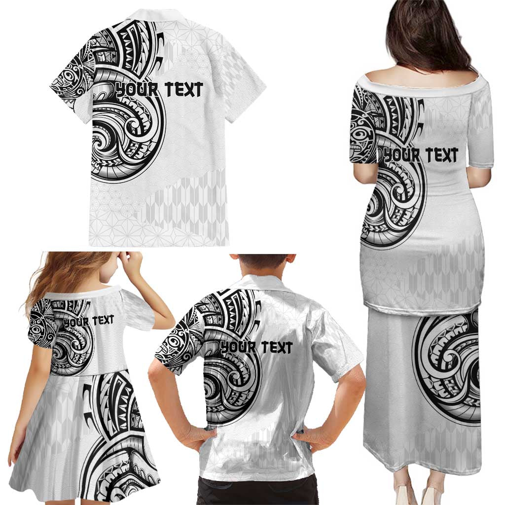 Hawaii and Japanese Culture Personalised Family Matching Puletasi and Hawaiian Shirt With Polynesian Tribal Tattoo Style LT9 - Polynesian Pride