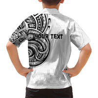 Hawaii and Japanese Culture Personalised Hawaiian Shirt With Polynesian Tribal Tattoo Style