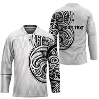 Hawaii and Japanese Culture Personalised Hockey Jersey With Polynesian Tribal Tattoo Style - Polynesian Pride