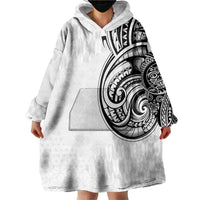 Hawaii and Japanese Culture Personalised Wearable Blanket Hoodie With Polynesian Tribal Tattoo Style LT9 - Polynesian Pride