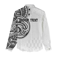 Hawaii and Japanese Culture Personalised Women Casual Shirt With Polynesian Tribal Tattoo Style LT9 - Polynesian Pride